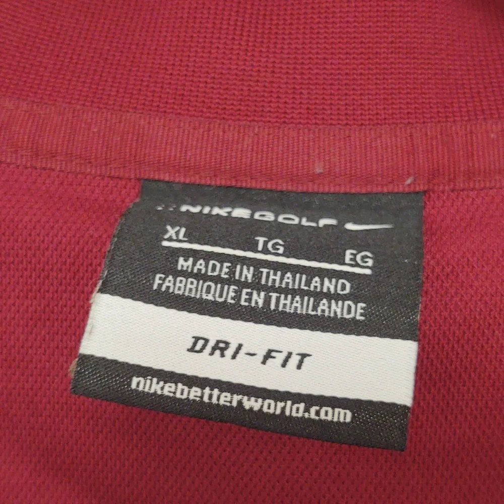 EUC Men's Nike Golf Dri-Fit Rust Polo Shirt (Captain Morgan) Size XL